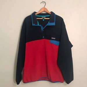 Two-Tone Patagonia Pullover Quarter Button Fleece